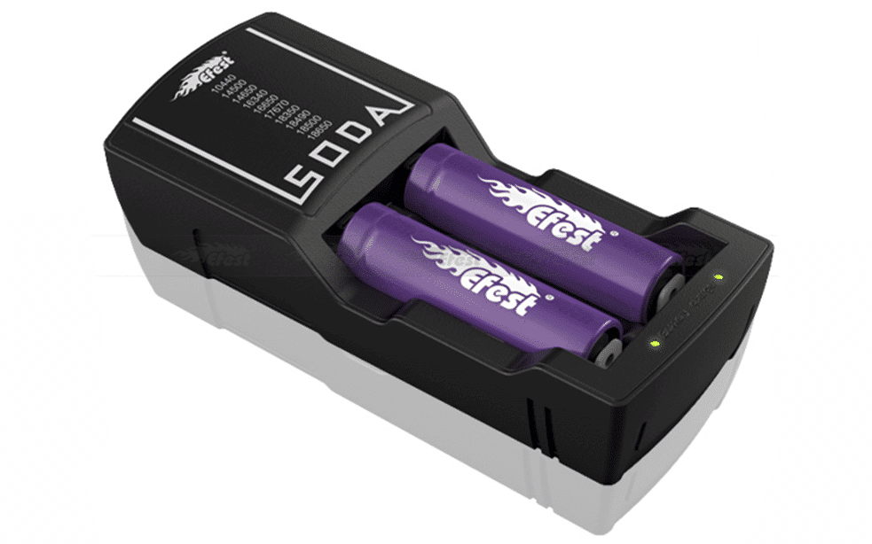 Cargador baterias EFEST SODA DUAL