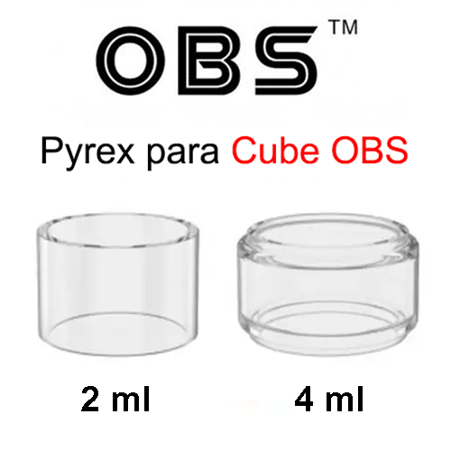 Pyrex Glass para Cube OBS 2ml y 4ml