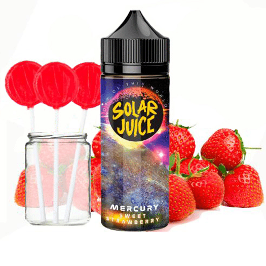 Solar Juice Mercury Strawberry Lollipop 100 ML con nicokit gratis