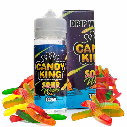 Sour Worms Candy King 120ml