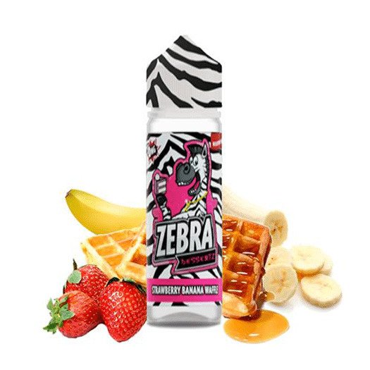 Liquidos Zebra Juice Dessertz Strawberry Banana Waffle