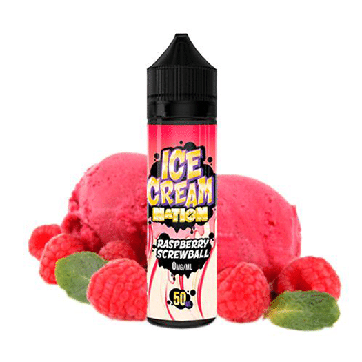 Raspberry ScrewbalIce Cream Nation 50 ML con nicokit gratis