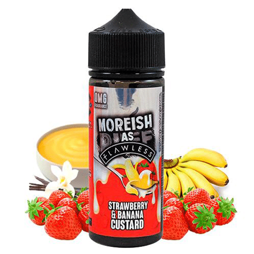 Liquidos Moreish As Flawless Custards Strawberry Banana 100ML