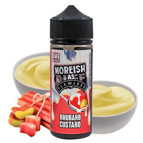 Liquidos Moreish As Flawless Rhubarb Custard 100ML
