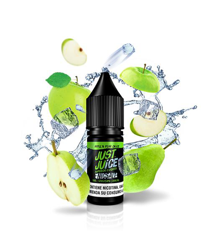 Sales de Nicotina Apple Pear On Ice Just Juice Liquido con sales de nicotina