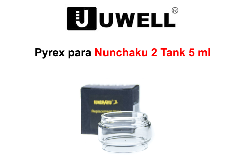 Pyrex Cristal para Nunchaku 2 5ml Uwell