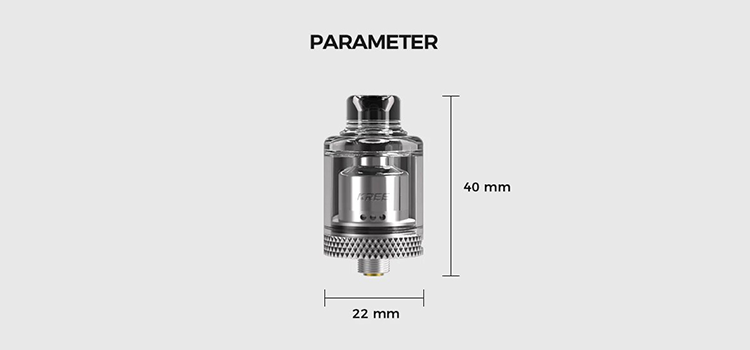 Authentic Gas Mods Kree RTA 22mm SILVER