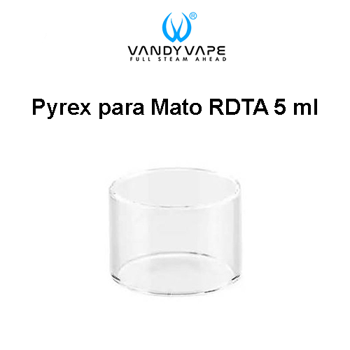 Pyrex Glass PSU para MATO RDTA 5 ml