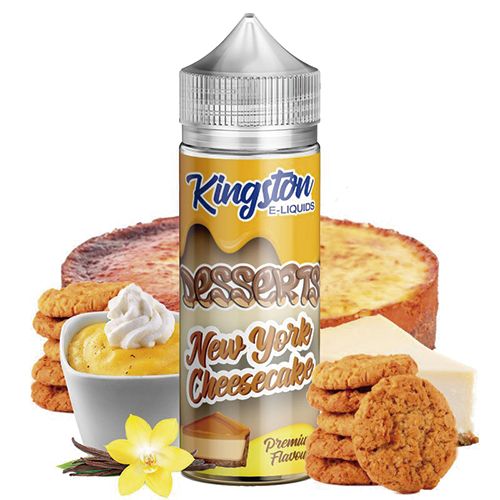 New York Cheesecake - Kingston E-liquids 100ml + Nicokits Gratis