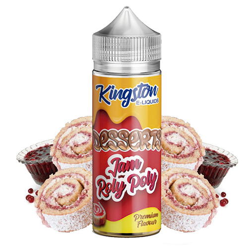 Raspberry Roly Poly - Kingston E-liquids 100ml + Nicokits Gratis