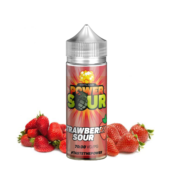 Strawberry - POWER SOUR 100ml + Nicokits Gratis
