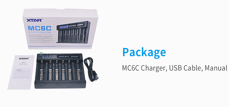 Cargador de Baterias MC6C XTAR - XTAR Charger
