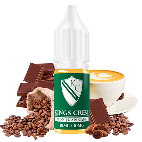 Don Juan Cafe 10ml - Kings Crest Salts 10 mg y 20 mg - Líquido con SALES DE NICOTINA