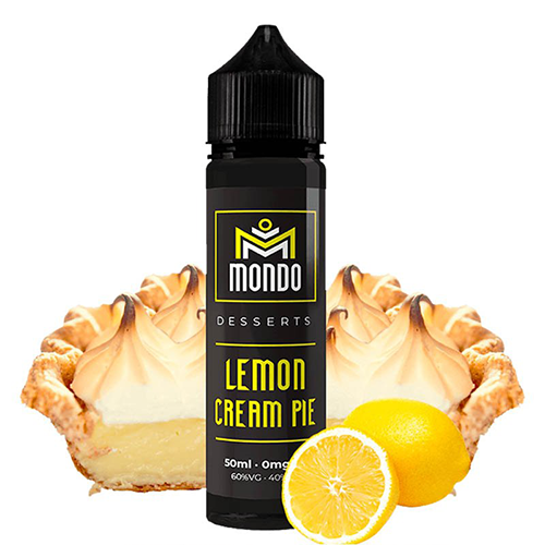 Lemon Cream Pie - MONDO E-liquids - 50 ML + 10 ml Nicokit Gratis