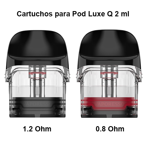 Cartuchos para Pod Luxe Q 2 ml (2pcs) - Vaporesso Pod
