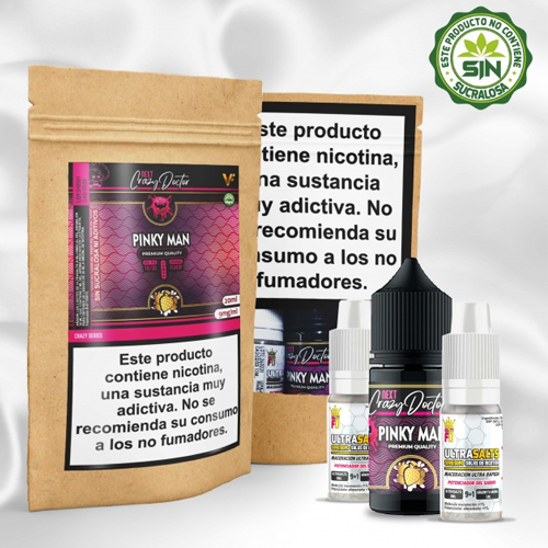 PACK SALES AROMA A BATIDO DE FRESAS (PINKY MAN)- 10 ml - Sales Rápidas Ultrasalts - Vap Fip