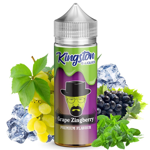 Grape Zingberry Kingston E-liquids 100ml + Nicokits Gratis