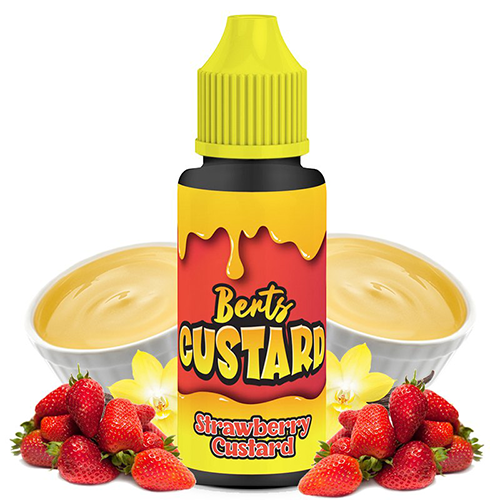 Strawberry Custard 100ml + Nicokits Gratis - Berts Custard by Kingston E-liquids