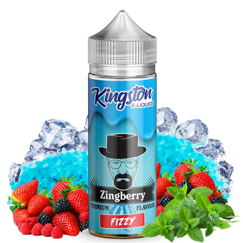Zingberry Fizzy Kingston E-liquids 100ml + Nicokits Gratis