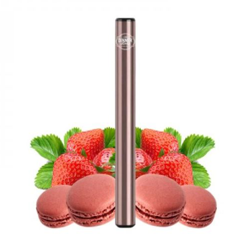 Vape Pen 20mg - Strawberry Macaroon - Dinner Lady - Desechable 400 caladas