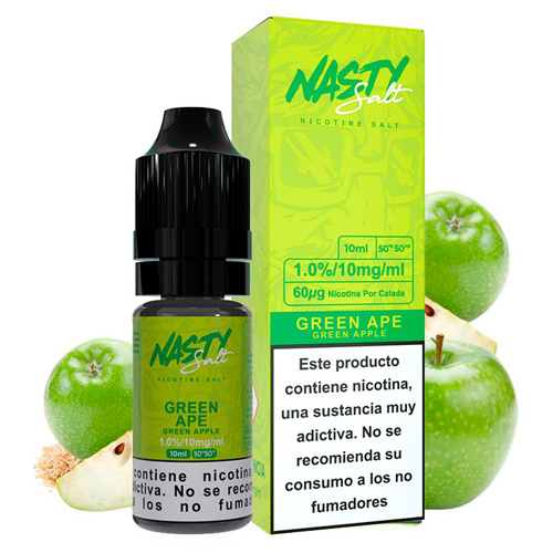 GREEN APE - NASTY JUICE 10 ml - Líquido con SALES DE NICOTINA 