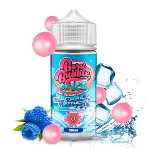 Burst My Bubble On Ice Blue Raspberry Bubblegum tiene un irresistible sabor a chicle de frambuesa azul. ¿Qué más se puede pedir? ¡HIELO! y lo tiene también.