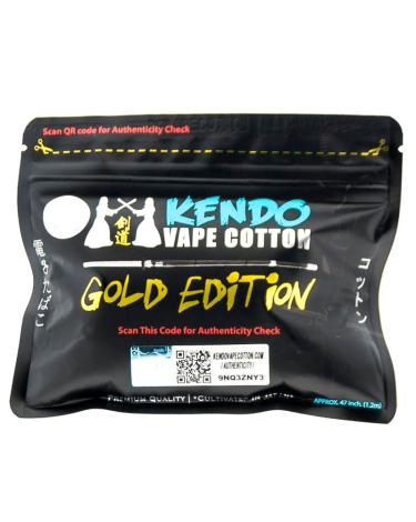 Algodón Orgánico Vapeo - KENDO Vape Cotton Gold Edition 1,20mt