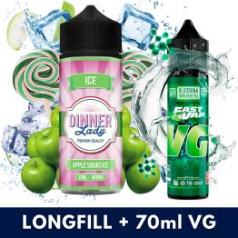 Aroma Apple Sours Ice 30ml (Longfill) Dinner Lady + VG FAST 70ML