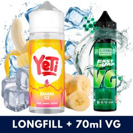 Aroma Banana Ice 10ml/120 (Longfill) Yeti + VG FAST 70ML