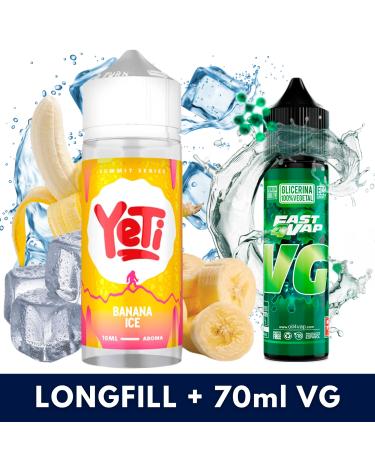 Aroma Banana Ice 10ml/120 (Longfill) Yeti + VG FAST 70ML