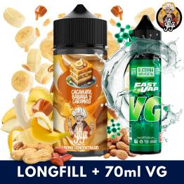 Aroma Cacahuete Banana y Caramelo 30ml/120 (Longfill) La Yaya + VG FAST 70ML