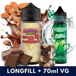 Aroma Chocolate Con Almendras 30ml/120 (Longfill) Vapemoniadas + VG FAST 70ML