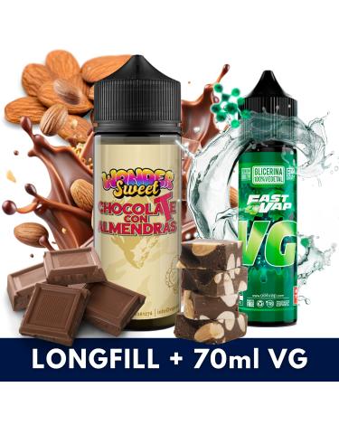 Aroma Chocolate Con Almendras 30ml/120 (Longfill) Vapemoniadas + VG FAST 70ML