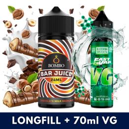 Aroma Chocolate Milk Hazelnut 24ml (Longfill) - Bombo Bar Juice + VG FAST 70ML