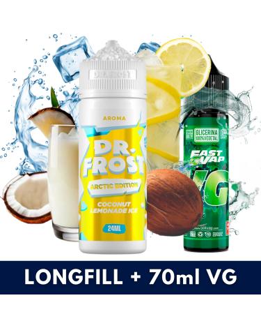 Aroma Coconut Lemonade Ice 24ml/120 (Longfill) Dr Frost + VG FAST 70ML