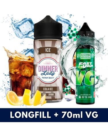 Aroma Cola ICE 30ml (Longfill) Dinner Lady + VG FAST 70ML