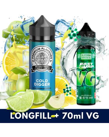 Aroma Cold Digger 10ml (Longfill) Dexter's Juice + VG FAST 70ML