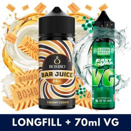 Aroma Creamy Cookie 24ml (Longfill) - Bombo Bar Juice + VG FAST 70ML