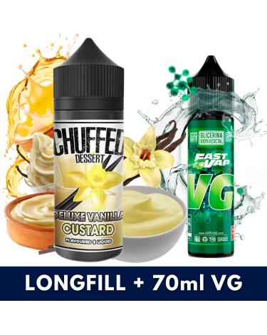 Aroma Deluxe Vanilla Custard 24ml (Longfill) - Chuffed + VG FAST 70ML