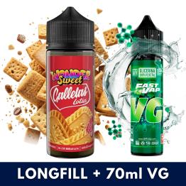 Aroma Galleta 30ml/120 (Longfill) Vapemoniadas + VG FAST 70ML