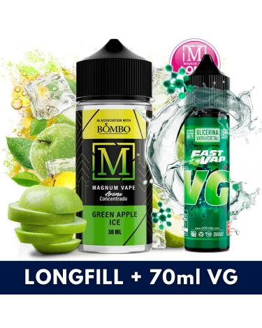 Aroma Green Apple Ice 30ml/120 (Longfill) Magnum Vape + VG FAST 70ML