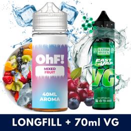 Aroma Ice Mixed Fruit 40ml/120 (Longfill) OhF! + VG FAST 70ML