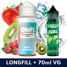 Aroma Ice Strawberry Kiwi 40ml/120 (Longfill) OhF! + VG FAST 70ML