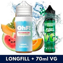 Aroma Ice Watermelon Honeydew 40ml/120 (Longfill) OhF! + VG FAST 70ML