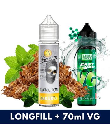 Aroma Jakarta 10ml (Longfill) 3 Baccos + VG FAST 70ML