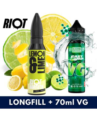 Aroma Lemon Lime 10ml (Longfill) - Riot Bar EDTN + VG FAST 70ML