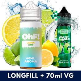 Aroma Ice Lemon Lime 40ml/120 (Longfill) OhF! + VG FAST 70ML