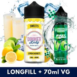 Aroma Lemon Sherbets 30ml (Longfill) Dinner Lady + VG FAST 70ML