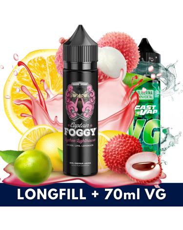 Aroma Lychee Lighthouse 10ml/60 (Longfill) Captain Foggy + VG FAST 70ML