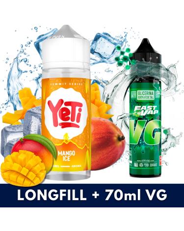 Aroma Mango Ice 10ml/120 (Longfill) Yeti + VG FAST 70ML